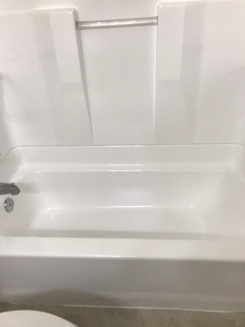 Fiberglass Tub Repair before and after