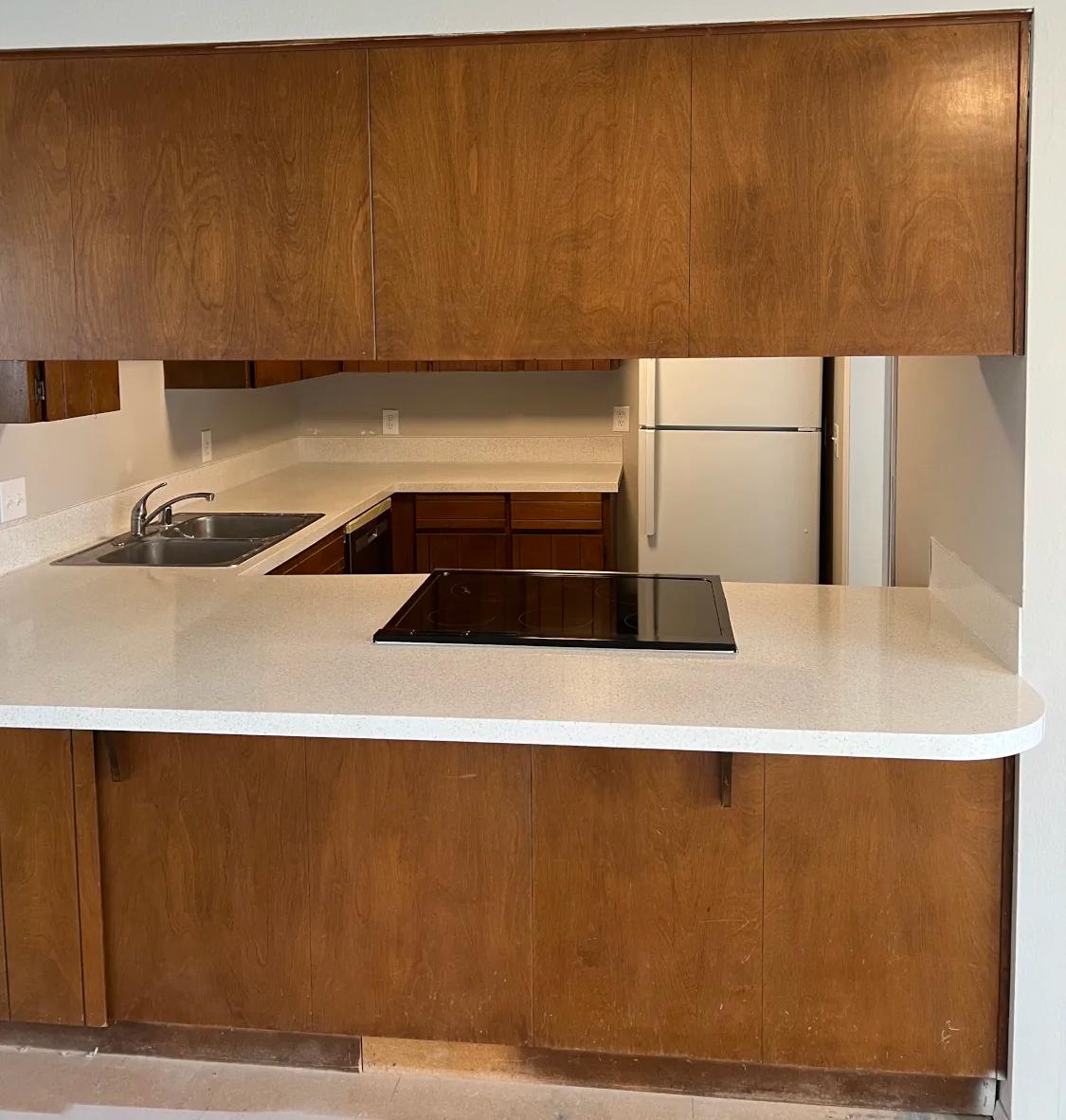 Countertop Refinishing before and after images