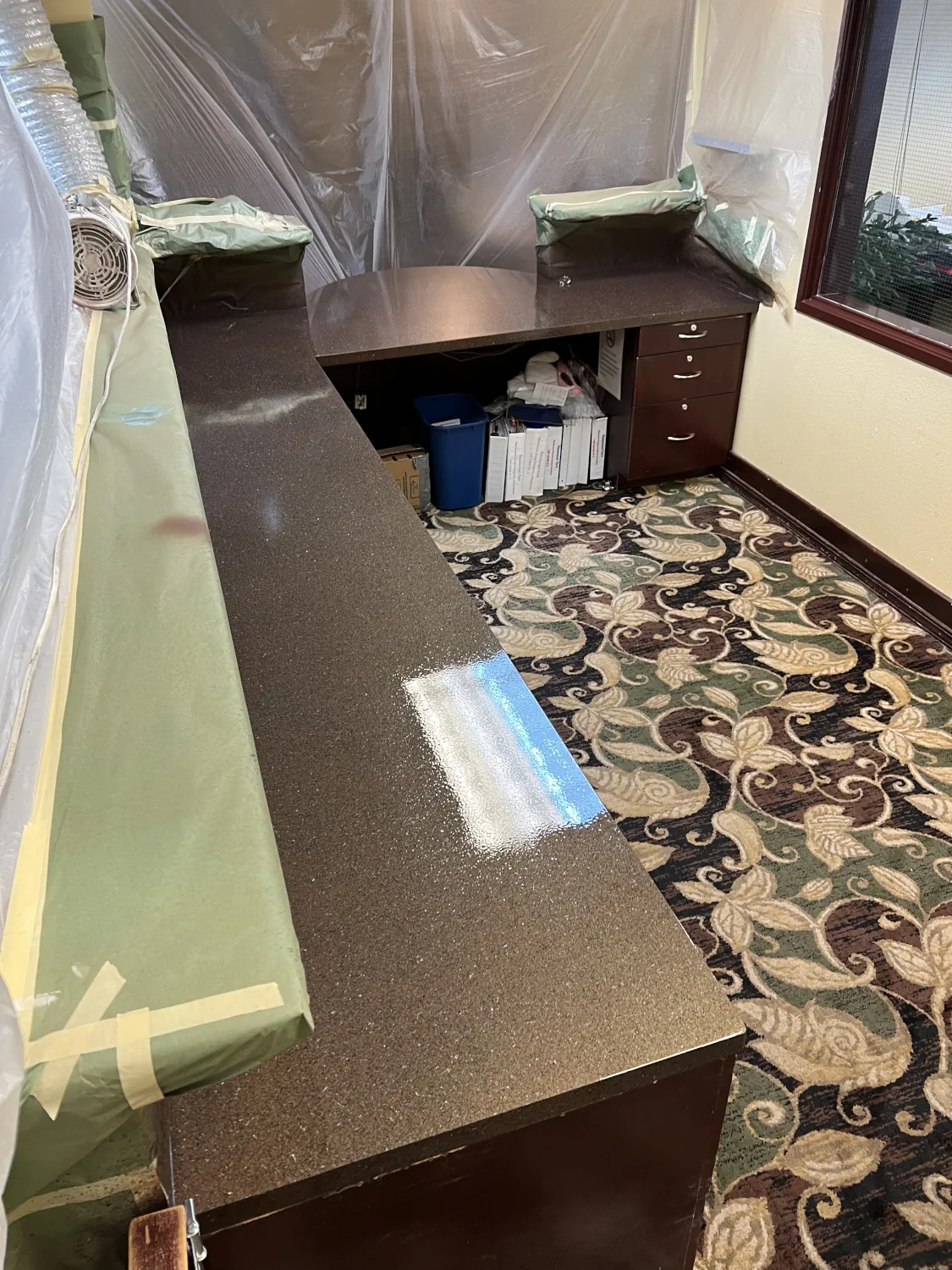 Countertop Refinishing before and after images