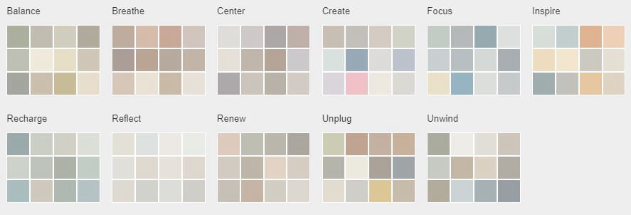 Living Well Custom Refinishing Color Pallet