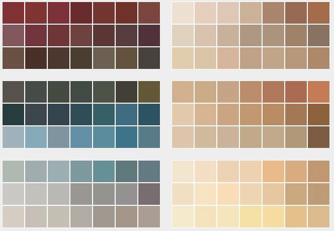 Timeless Colors Designer Custom Refinishing Color Pallet