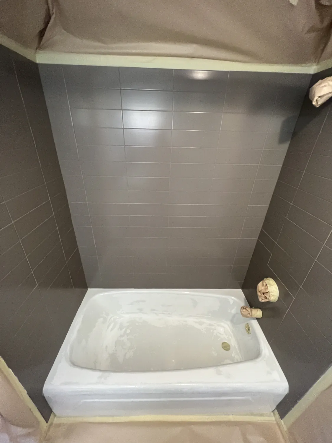 Tile Refinishing before and after