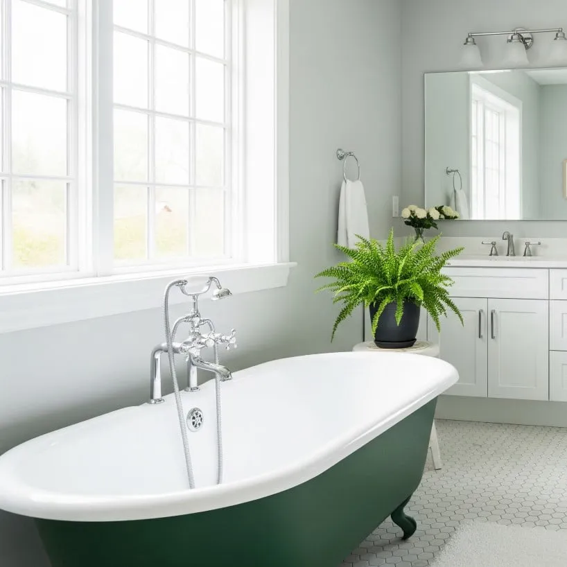 Bathtub Color Change Updates an Outdated Tub Color - Renew-It Refinishing