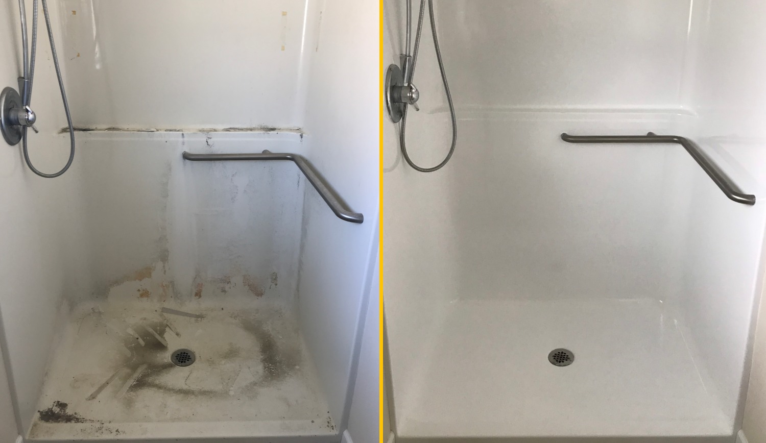 Shower Refinishing Portland OR before and after